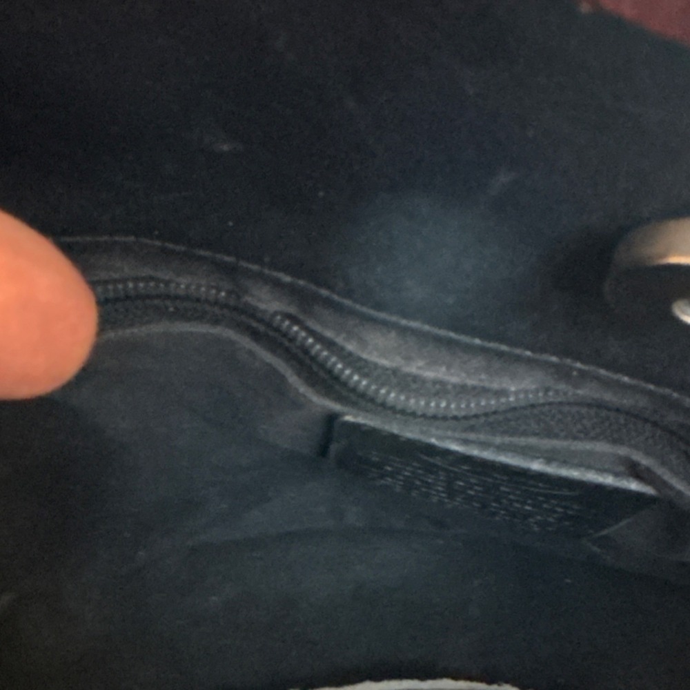 Brighton Vtg Black Brown Shoulder Bag with Heart Accents Braided Leather Strap - Picture 7 of 10
